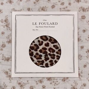 Sezane Leopard Scarf New